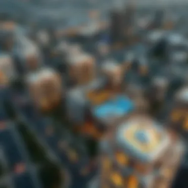 Aerial Perspective of Acube's Architectural Marvels Aerial view of Acube's real estate project in Dubai showcasing modern architecture