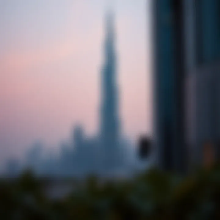 Al Bakhit Tower Against Dubai's Skyline Al Bakhit Tower in the context of Dubai's skyline