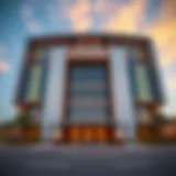 Stunning facade of Al Fahad 1 TEcom showcasing contemporary architecture.