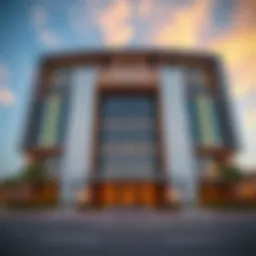 Stunning facade of Al Fahad 1 TEcom showcasing contemporary architecture.