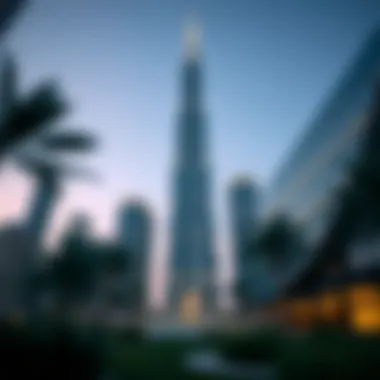 Architectural Design of Al Majara Tower Architectural details showcasing the design of Al Majara Tower