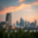 Stunning skyline of Al Safa showcasing modern architecture