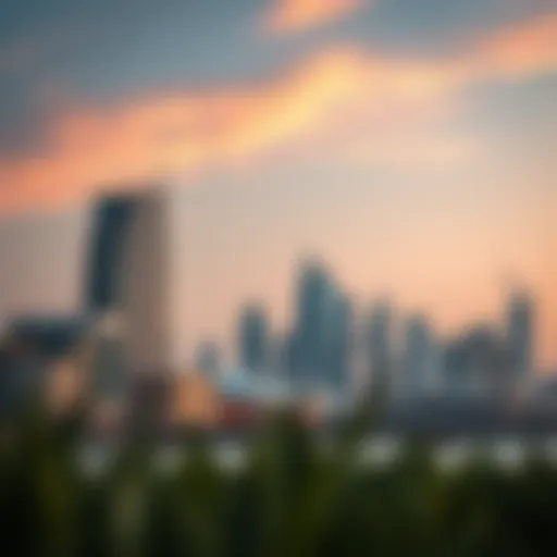 Stunning skyline of Al Safa showcasing modern architecture