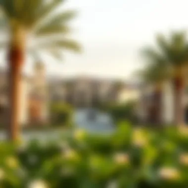 Landscape features surrounding Villanova