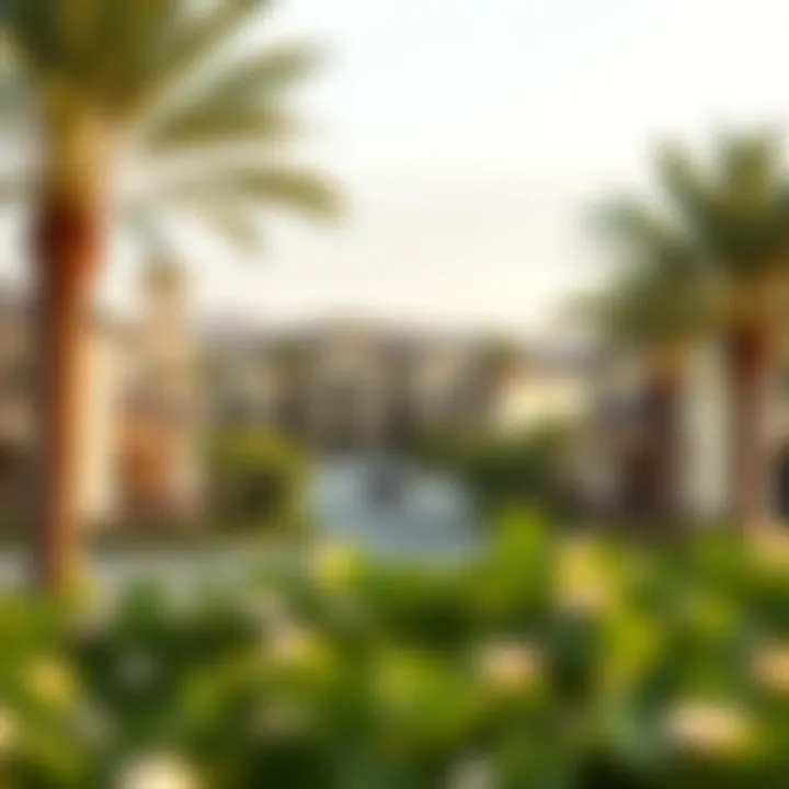 Landscape features surrounding Villanova