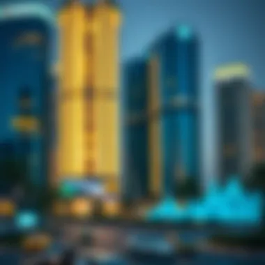 Market trends and analysis charts in Dubai's real estate sector