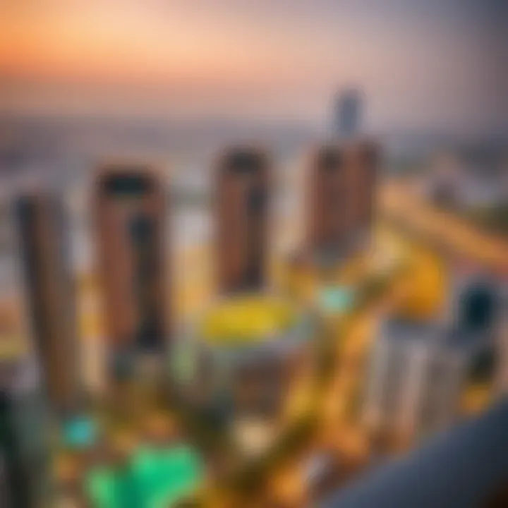 Panoramic view of Barsha Heights