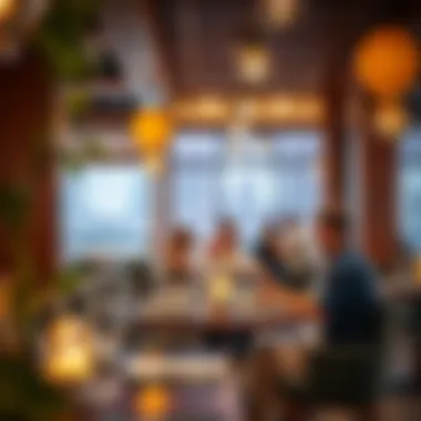 Family-friendly restaurant with lively atmosphere