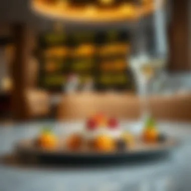 Exquisite gourmet dish presentation