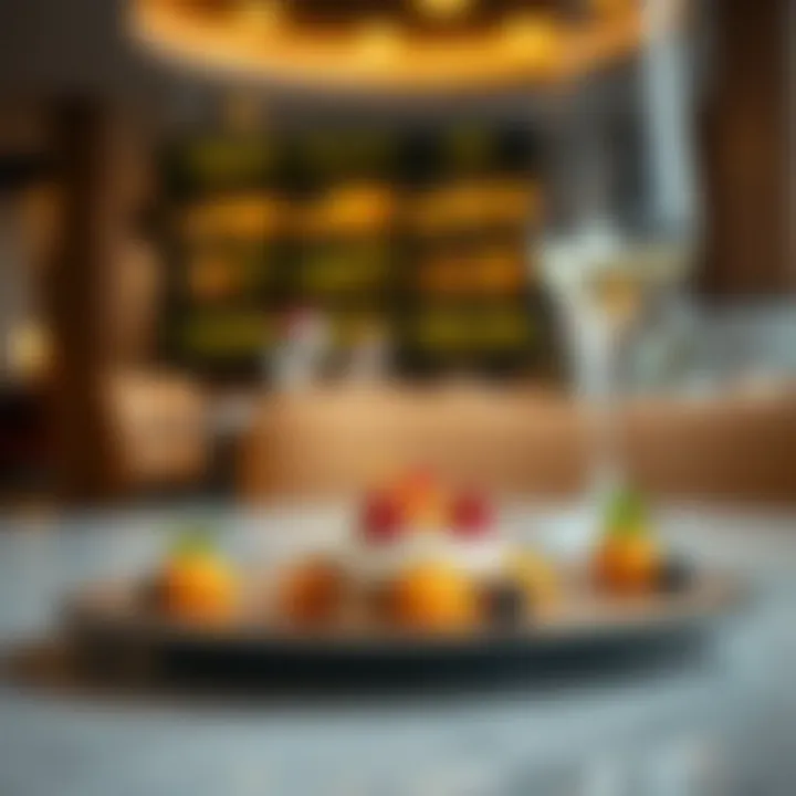 Exquisite gourmet dish presentation