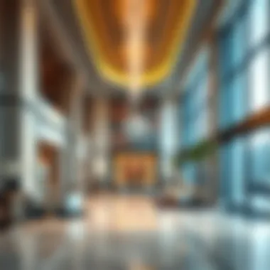 Elegant Lobby of Chic Tower Luxurious lobby interior of Chic Tower