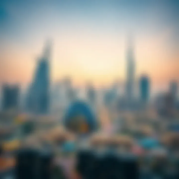 Dubai's Financial Landscape Dubai skyline with financial district