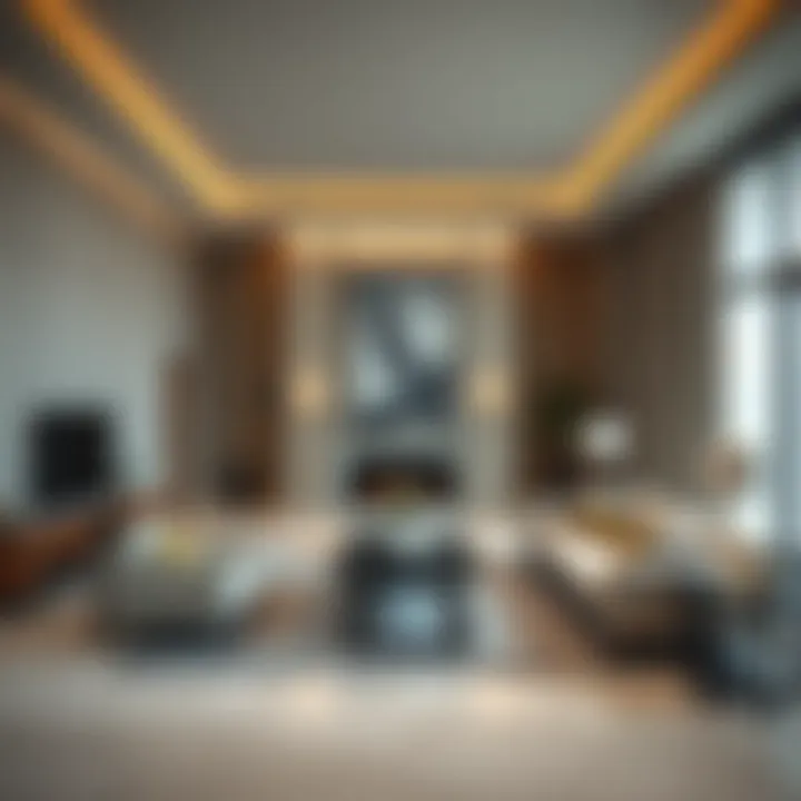 Elegant Interior Design Interior of a modern Dubai villa