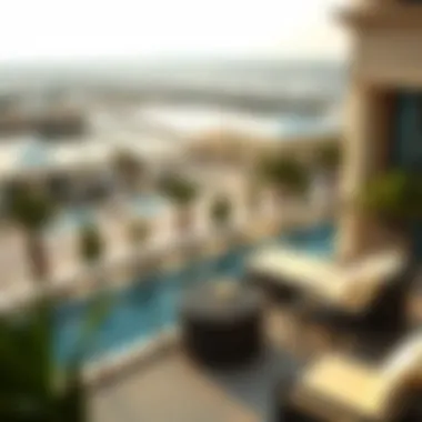 Breathtaking Balcony View Scenic view from a villa balcony in Dubai