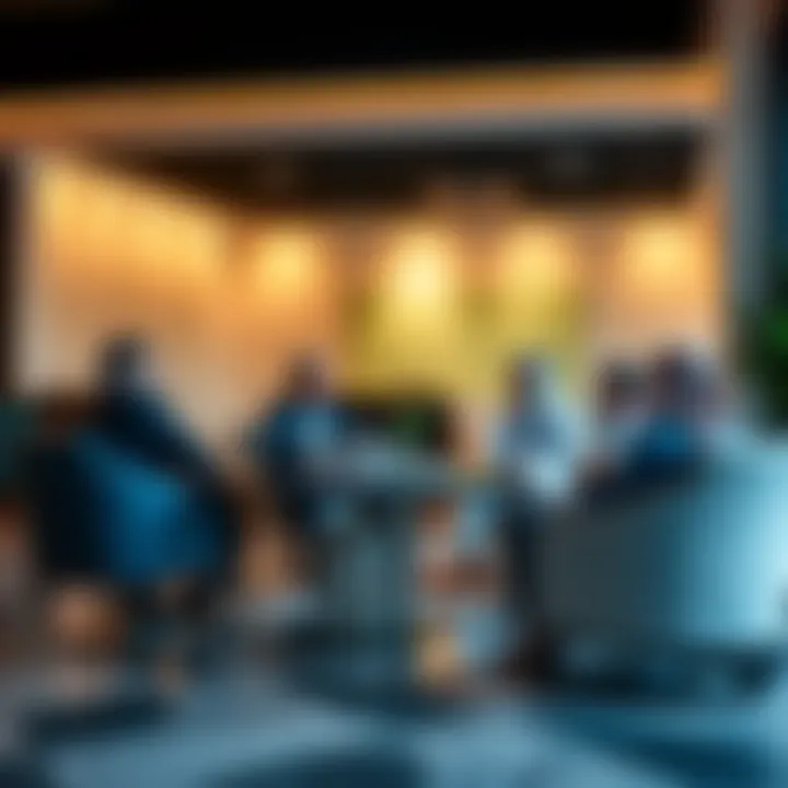 Strategic Discussions in Dubai's Real Estate Sector A business meeting discussing investment strategies in Dubai