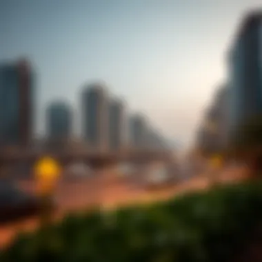 Infrastructure development in Dubai Investments Park indicating growth and investment.