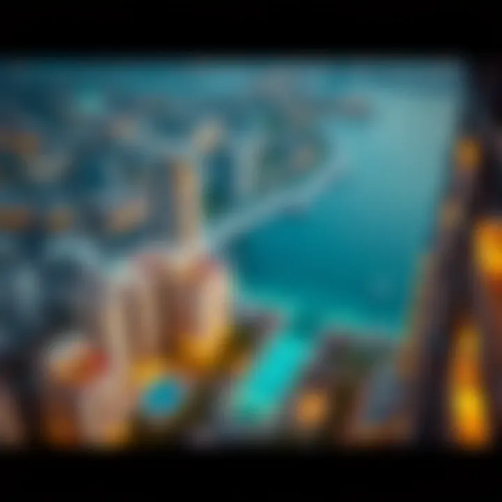 Aerial view of luxury properties available for investment in Dubai