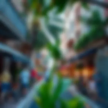Vibrant neighborhood illustrating community life in Dubai