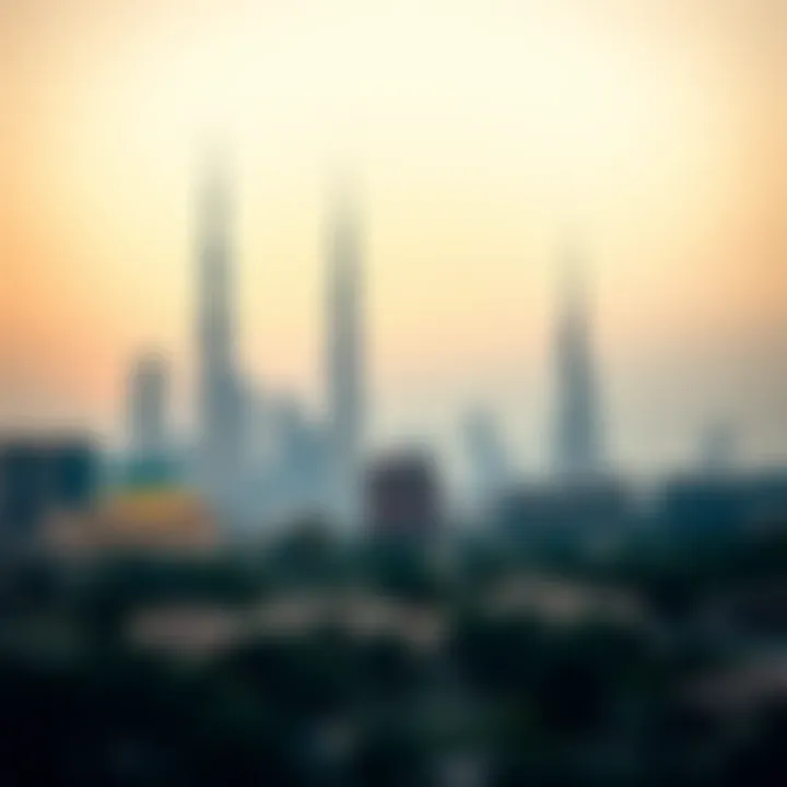 A panoramic view of Dubai's skyline showcasing luxury real estate
