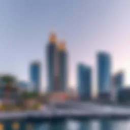 Stunning view of Dubai Wharf Tower 4 showcasing its architectural design