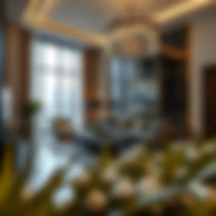 Luxurious Interior of Dubai Wharf Tower 4 Luxurious interior of a residential unit within Dubai Wharf Tower 4