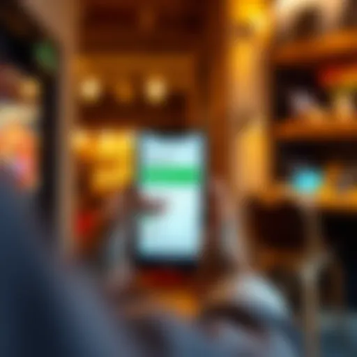 User Experience with Money Transfer Apps User navigating a money transfer application on a smartphone