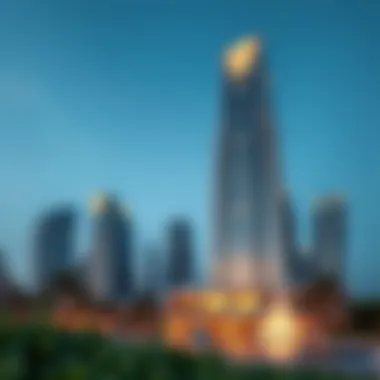 Stunning architectural design of the Magic Tower in Dubai