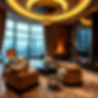 Interior spaces showcasing luxury living in the Magic Tower