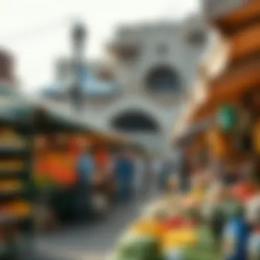 Vibrant local market scene in الخزامية الشارقة