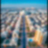 Aerial view of جزيره الريم showcasing real estate developments