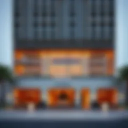 Exterior view of Andaz Dubai showcasing its unique architectural design