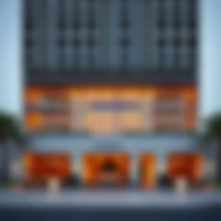 Architectural Marvel of Andaz Dubai Exterior view of Andaz Dubai showcasing its unique architectural design