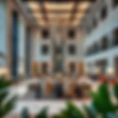 Elegance in the Lobby Design of Andaz Dubai Lobby area of Andaz Dubai illustrating the elegant interior design