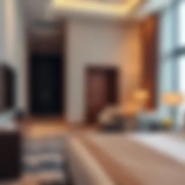 Luxury and Comfort in Guest Accommodations Luxurious guest room at Andaz Dubai highlighting modern amenities