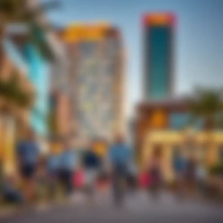 Vibrant community life in Silicon Oasis around Apricot Tower