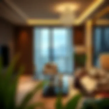 Luxurious interior design of a residential unit in Bay Square Building 12