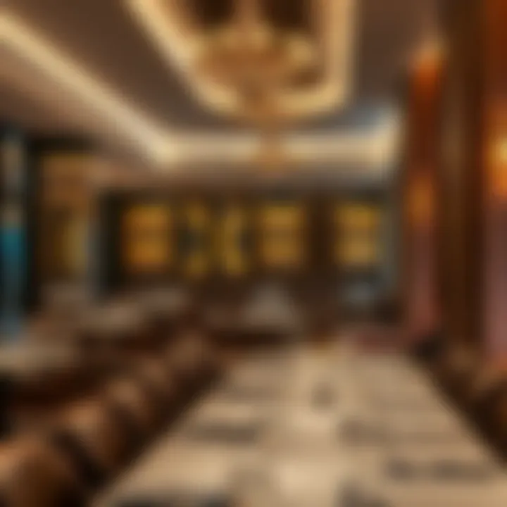 Dining area showcasing budget accommodations in Al Barsha