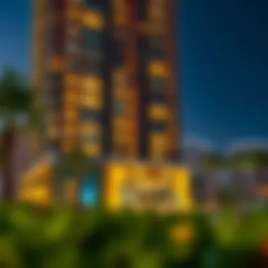 Exterior View of Burj Residences Tower 1 Stunning exterior view of Burj Residences Tower 1