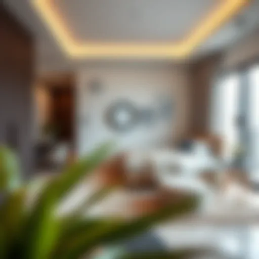 Stylish Interior of a Dubai Studio Apartment Modern Dubai studio apartment interior showcasing stylish design