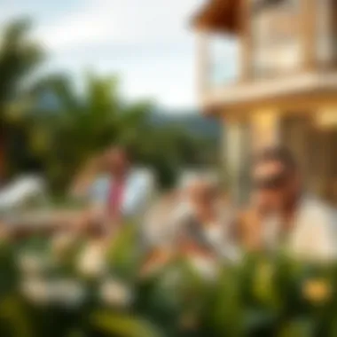 Family enjoying a holiday home experience