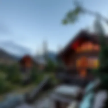 Scenic mountain cabin