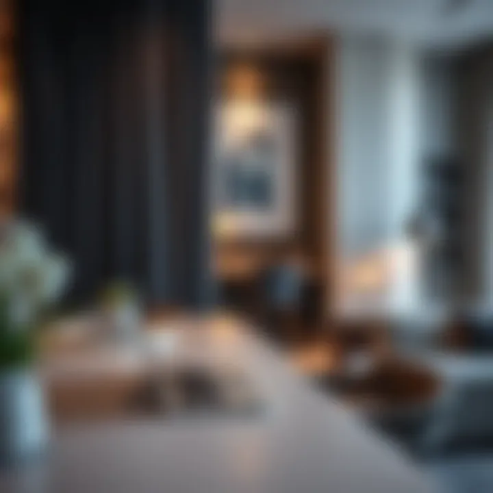 Workspace in Hotel Apartment for Business Travelers Workspace in hotel apartment designed for business travelers