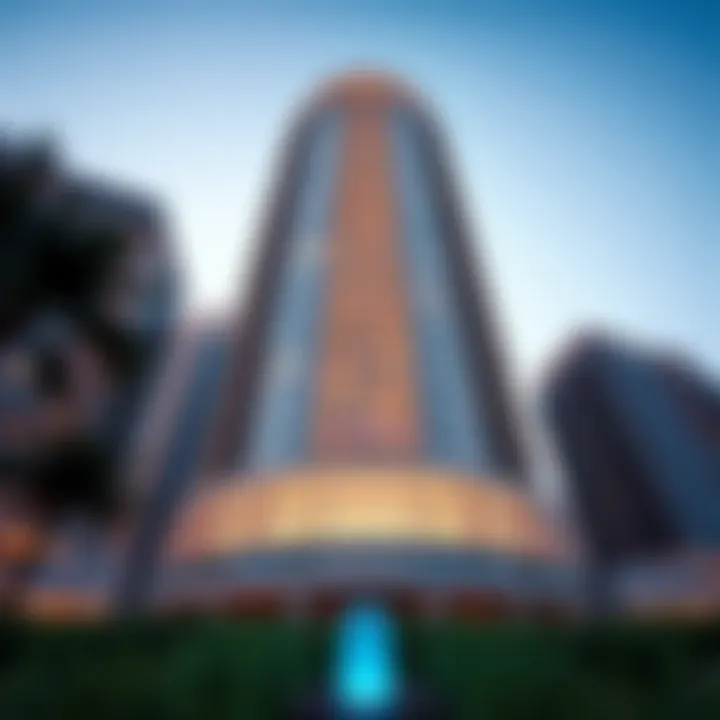 Stunning view of Icon Tower's facade showcasing its modern architectural design