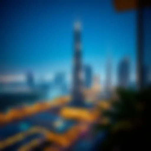 Stunning skyline view of Intercontinental Residence at Dubai Festival City