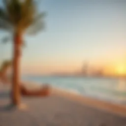 Breathtaking sunrise over Jumeirah Beach