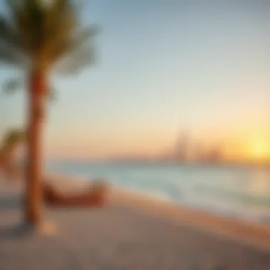 Breathtaking sunrise over Jumeirah Beach