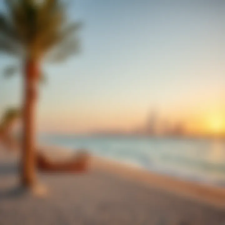 Breathtaking sunrise over Jumeirah Beach