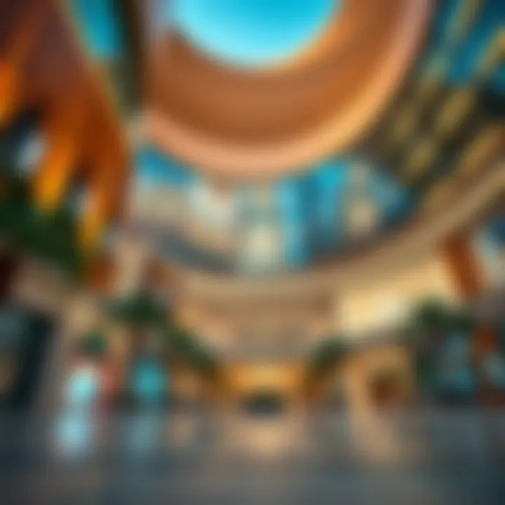 Stunning exterior view of Jumeirah Mall showcasing its unique architectural design