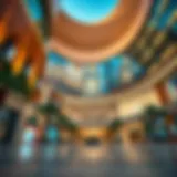 Architectural Marvel of Jumeirah Mall Stunning exterior view of Jumeirah Mall showcasing its unique architectural design