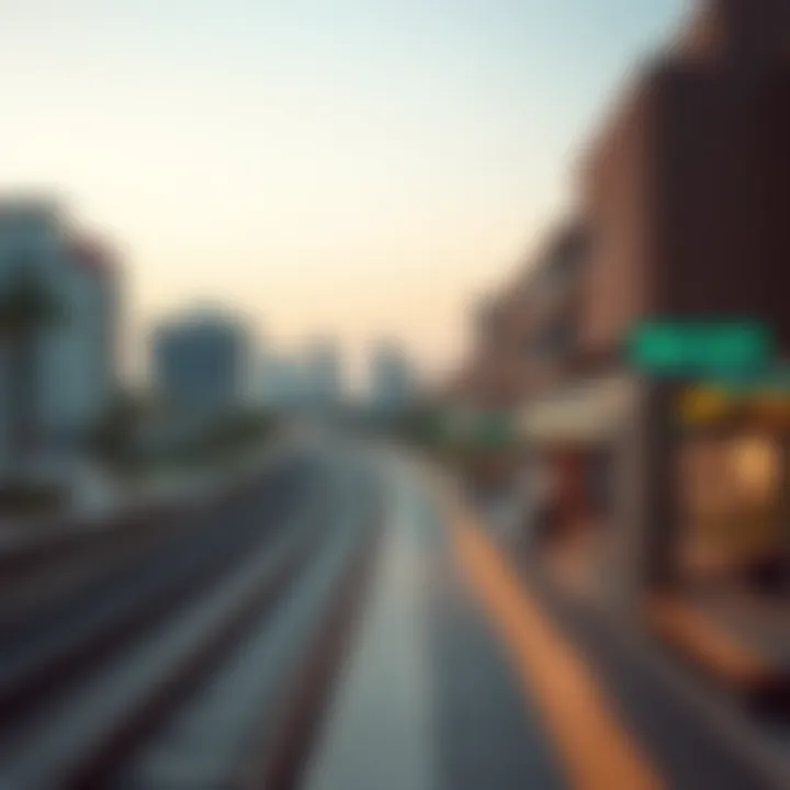 Infographic highlighting real estate trends influenced by metro stations